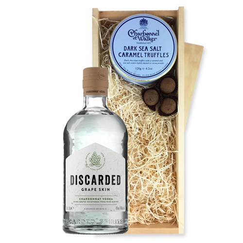 Discarded Grape Skin Vodka 70cl And Dark Sea Salt Charbonnel Chocolates Box